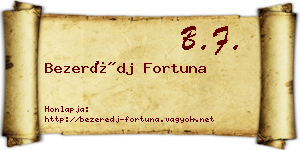 Bezerédj Fortuna névjegykártya